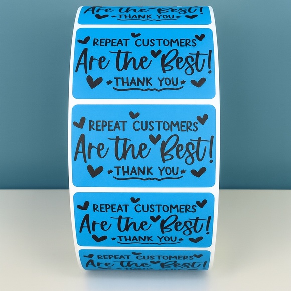 Repeat Customers Are the Best Stickers – Thank You Labels for Small Business - Picture 9 of 11